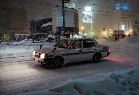 Taxi in Snowstorm